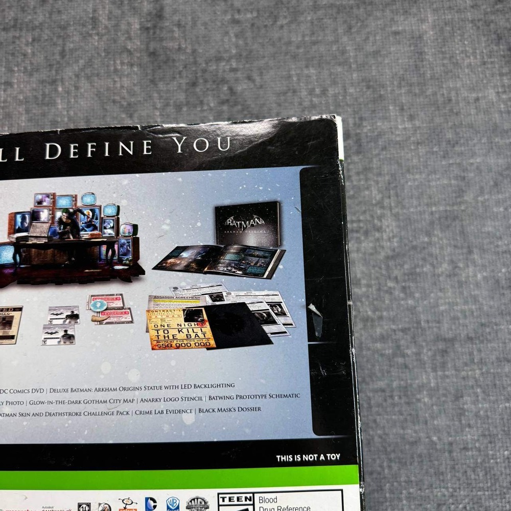 Batman Arkham Origins Xbox 360 Collector's Edition with papers box only - Picture 8 of 16